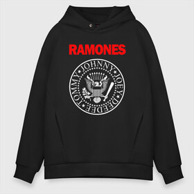 Мужское худи Oversize хлопок с принтом RAMONES в Белгороде, френч-терри — 70% хлопок, 30% полиэстер. Мягкий теплый начес внутри —100% хлопок | боковые карманы, эластичные манжеты и нижняя кромка, капюшон на магнитной кнопке | Тематика изображения на принте: america | ramones | rock | usa | америка | джонни рамон | джоуи рамон | ди ди рамон | клем бурк | кристофер уорд | марки рамон | рамоунз | ричи рамон | рок | сша | томми рамон