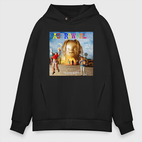 Мужское худи Oversize хлопок с принтом TRAVIS SCOTT в Белгороде, френч-терри — 70% хлопок, 30% полиэстер. Мягкий теплый начес внутри —100% хлопок | боковые карманы, эластичные манжеты и нижняя кромка, капюшон на магнитной кнопке | america | astroworld | cactus jack | rap | travis scott | usa | wish you were here | америка | зарубежный реп | кактус джек | реп | сша | трэвис скотт