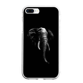 Чехол для iPhone 7Plus/8 Plus матовый с принтом Слон в Белгороде, Силикон | Область печати: задняя сторона чехла, без боковых панелей | Тематика изображения на принте: арт | животные | звери | слон | слоны