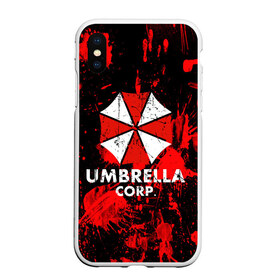 Чехол для iPhone XS Max матовый с принтом UMBRELLA в Белгороде, Силикон | Область печати: задняя сторона чехла, без боковых панелей | biohazard | blood | coronavirus | evil | monster | resident evil | umbrella | virus | абстракция | амбрелла | вирус | игра | коронавирус | кровь | логотип | монстр | опасность | пандемия