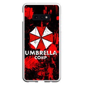 Чехол для Samsung S10E с принтом UMBRELLA в Белгороде, Силикон | Область печати: задняя сторона чехла, без боковых панелей | biohazard | blood | coronavirus | evil | monster | resident evil | umbrella | virus | абстракция | амбрелла | вирус | игра | коронавирус | кровь | логотип | монстр | опасность | пандемия