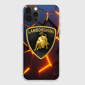 Чехол для iPhone 12 Pro Max с принтом LAMBORGHINI | ЛАМБОРГИНИ в Белгороде, Силикон |  | abstraction | auto | brand | geometry | hexagon | lamborghini | neon | paints | sport | stripes | texture | triangle | абстракция | авто | автомобиль | автомобильные | бренд | брызги | геометрия | краски | ламборгини | марка | машины | неон | неоновый