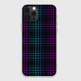 Чехол для iPhone 12 Pro Max с принтом Neon cell в Белгороде, Силикон |  | геометрия | градиент | квадраты | клетка | клетчатый | линии | неоновый | полосы | популярный | разноцветный | решетка | сетка | текстура | фиолетовый | шотландка | яркий