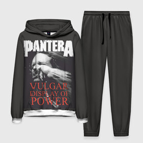 Мужской костюм 3D (с толстовкой) с принтом PANTERA VULGAR OF POWER в Белгороде,  |  | Тематика изображения на принте: pantera vulgar display of power | rock | вульгарный альбом | музыка | пантера | рок группа