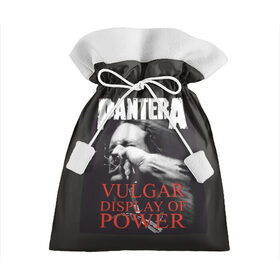 Подарочный 3D мешок с принтом PANTERA VULGAR OF POWER в Белгороде, 100% полиэстер | Размер: 29*39 см | Тематика изображения на принте: pantera vulgar display of power | rock | вульгарный альбом | музыка | пантера | рок группа