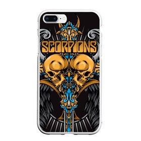 Чехол для iPhone 7Plus/8 Plus матовый с принтом Scorpions в Белгороде, Силикон | Область печати: задняя сторона чехла, без боковых панелей | klaus meine | live in munich | return to forever | rock music | scorpions | you like | клаус майне | маттиас ябс | рудольф шенкер | скорпионз