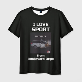 Мужская футболка 3D с принтом Sport  в Белгороде, 100% полиэфир | прямой крой, круглый вырез горловины, длина до линии бедер | boulevard depo | sport | бульвар | бульвар депо | депо | спорт