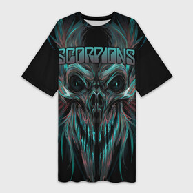 Платье-футболка 3D с принтом Scorpions в Белгороде,  |  | klaus meine | live in munich | return to forever | rock music | scorpions | you like | клаус майне | маттиас ябс | рудольф шенкер | скорпионз