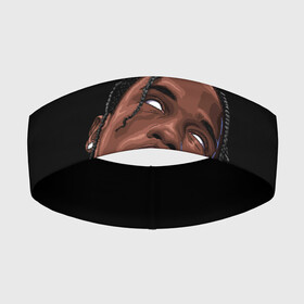 Повязка на голову 3D с принтом Travis Scott в Белгороде,  |  | astronomical | astroworld | astroworld travis scott | fortnite | travis scott | концерт | концерт fortnite | космос | рэпер | тревис | трэвис скотт | фортнайт