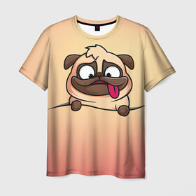 Мужская футболка 3D с принтом Tasty в Белгороде, 100% полиэфир | прямой крой, круглый вырез горловины, длина до линии бедер | животные | забавные | звери | смешные | собаки