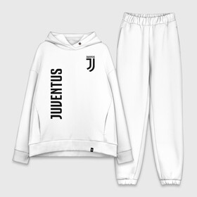 Женский костюм хлопок Oversize с принтом JUVENTUS в Белгороде,  |  | cr7 | fc juventus | football | juve | juventus | ronaldo | sport | роналдо | спорт | футбол | ювентус