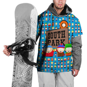 Накидка на куртку 3D с принтом Южный парк в Белгороде, 100% полиэстер |  | south park | мультик | южный парк