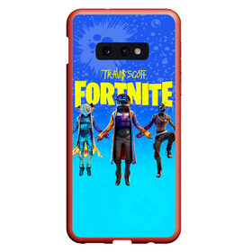 Чехол для Samsung S10E с принтом TRAVIS SCOTT+FORTNITE в Белгороде, Силикон | Область печати: задняя сторона чехла, без боковых панелей | Тематика изображения на принте: america | astro jack | astroworld | cactus jack | fortnite | fortnite 2 | fortnite х | rap | travis scott | usa | wish you were here | америка | астро джек | зарубежный реп | кактус джек | реп | сша | трэвис скотт | фортнайт | фортнайт 2