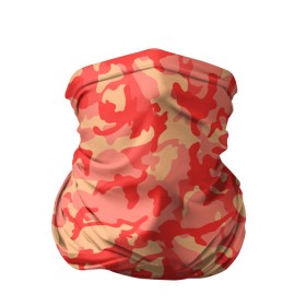 Бандана-труба 3D с принтом Оранжевый камуфляж в Белгороде, 100% полиэстер, ткань с особыми свойствами — Activecool | плотность 150‒180 г/м2; хорошо тянется, но сохраняет форму | Тематика изображения на принте: camouflage | camuflage | kamouflage | orange | pink | абстракция | камуфляж | комуфляж | оранжевый | пятна | розовый