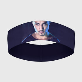 Повязка на голову 3D с принтом Дима Билан в Белгороде,  |  | Тематика изображения на принте: актер | билан | дима | певец
