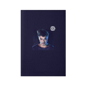 Обложка для паспорта матовая кожа с принтом Дима Билан в Белгороде, натуральная матовая кожа | размер 19,3 х 13,7 см; прозрачные пластиковые крепления | Тематика изображения на принте: актер | билан | дима | певец