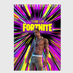 Скетчбук с принтом TRAVIS SCOTT+FORTNITE в Белгороде, 100% бумага
 | 48 листов, плотность листов — 100 г/м2, плотность картонной обложки — 250 г/м2. Листы скреплены сверху удобной пружинной спиралью | america | astro jack | astroworld | cactus jack | fortnite | fortnite 2 | fortnite х | rap | travis scott | usa | wish you were here | америка | астро джек | зарубежный реп | кактус джек | реп | сша | трэвис скотт | фортнайт | фортнайт 2