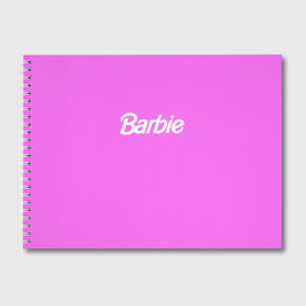 Альбом для рисования с принтом Barbie в Белгороде, 100% бумага
 | матовая бумага, плотность 200 мг. | Тематика изображения на принте: barbie | барби | кукла | кукла барби