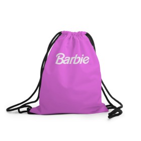 Рюкзак-мешок 3D с принтом Barbie в Белгороде, 100% полиэстер | плотность ткани — 200 г/м2, размер — 35 х 45 см; лямки — толстые шнурки, застежка на шнуровке, без карманов и подкладки | Тематика изображения на принте: barbie | барби | кукла | кукла барби