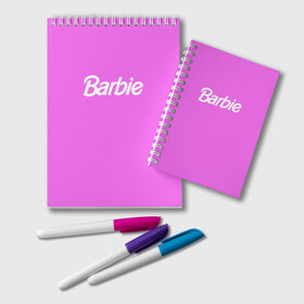Блокнот с принтом Barbie в Белгороде, 100% бумага | 48 листов, плотность листов — 60 г/м2, плотность картонной обложки — 250 г/м2. Листы скреплены удобной пружинной спиралью. Цвет линий — светло-серый
 | Тематика изображения на принте: barbie | барби | кукла | кукла барби