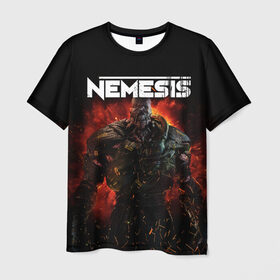 Мужская футболка 3D с принтом Nemesis в Белгороде, 100% полиэфир | прямой крой, круглый вырез горловины, длина до линии бедер | jill valentine | nemesis | racoon city | resident evil | resident evil 3 | обитель зла | ракун сити