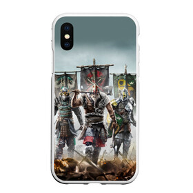 Чехол для iPhone XS Max матовый с принтом For Honor в Белгороде, Силикон | Область печати: задняя сторона чехла, без боковых панелей | for honor | hack and slash | викинг | за честь | игра | песнь войны | рыцарь | самурай