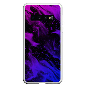 Чехол для Samsung Galaxy S10 с принтом НЕОНОВЫЙ ОГОНЬ в Белгороде, Силикон | Область печати: задняя сторона чехла, без боковых панелей | Тематика изображения на принте: abstraction | bright | fire | flame | geometry | heat | hexagon | light | neon | texture | triangle | wildfire | абстракция | геометрия | искры | неон | неоновый | огненный | огонь | пламя | пожар | соты | текстура