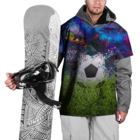 Накидка на куртку 3D с принтом Мяч в Белгороде, 100% полиэстер |  | газон | гол | игры | космос | красивая | модная | мяч | мячик | распад | спортивная | стильная | футбол | футболист