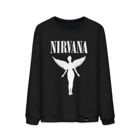 Мужской свитшот хлопок с принтом NIRVANA в Белгороде, 100% хлопок |  | nirvana | nirvana smells | nirvana smells like | teen spirit | курт кобейн | нирвана | нирвана песни.