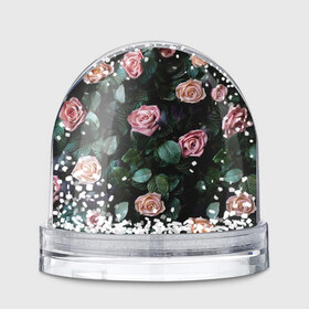Снежный шар с принтом PINK ROSES в Белгороде, Пластик | Изображение внутри шара печатается на глянцевой фотобумаге с двух сторон | листья | растения | розовые | розы | цветы