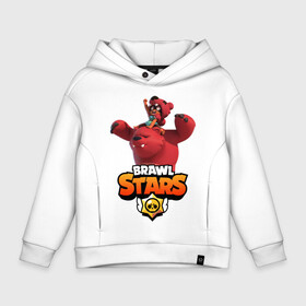 Детское худи Oversize хлопок с принтом Nita Brawl Stars в Белгороде, френч-терри — 70% хлопок, 30% полиэстер. Мягкий теплый начес внутри —100% хлопок | боковые карманы, эластичные манжеты и нижняя кромка, капюшон на магнитной кнопке | bear | brawl | brawl stars | nita | nita bear | nita brawl | бравл | бравл старс | нита | нита бравл | нита медведь