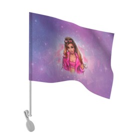 Флаг для автомобиля с принтом Ariana Grande в Белгороде, 100% полиэстер | Размер: 30*21 см | ariana grande | music | singer | альбом | ариана гранде | арт | девушки | звезда | знаменитость | любимые | музыка | певцы | персонаж | портрет | сша