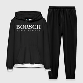 Мужской костюм 3D (с толстовкой) с принтом BORSCH hugo borsch в Белгороде,  |  | Тематика изображения на принте: borsch | boss | hugo borsch | hugo boss | антибренд | борщ | босс | бренд | брендовый | брэнд | знак | значок | итальянский | как | лого | логотип | пародия | прикол | салон | салоновский | символ | фирменный