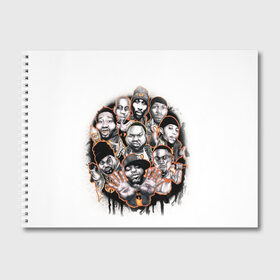 Альбом для рисования с принтом Wu-Tang Clan в Белгороде, 100% бумага
 | матовая бумага, плотность 200 мг. | genius gza | method man | razor rza | wu tang | wu tang clan | ву танг клан | гангста рэп | гангстеры | девяти человек | музыка | хип хоп