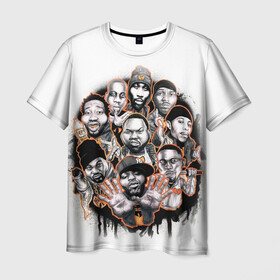 Мужская футболка 3D с принтом Wu-Tang Clan. в Белгороде, 100% полиэфир | прямой крой, круглый вырез горловины, длина до линии бедер | genius gza | method man | razor rza | wu tang | wu tang clan | ву танг клан | гангста рэп | гангстеры | девяти человек | музыка | хип хоп
