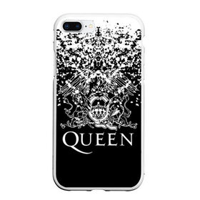 Чехол для iPhone 7Plus/8 Plus матовый с принтом QUEEN в Белгороде, Силикон | Область печати: задняя сторона чехла, без боковых панелей | queen | британская рок группа | квин | куин | кьюин | мистер робот | музыка | рами малек | рок | рок музыка | фредди меркьюри