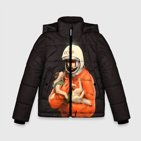 Зимняя куртка для мальчиков 3D с принтом День космонавтики в Белгороде, ткань верха — 100% полиэстер; подклад — 100% полиэстер, утеплитель — 100% полиэстер | длина ниже бедра, удлиненная спинка, воротник стойка и отстегивающийся капюшон. Есть боковые карманы с листочкой на кнопках, утяжки по низу изделия и внутренний карман на молнии. 

Предусмотрены светоотражающий принт на спинке, радужный светоотражающий элемент на пуллере молнии и на резинке для утяжки | 12 апреля | nasa | russia | байконур | белка и стрелка | восток 1 | гагарин | день космонавтики | земля | наса | россия | ссср | юрий гагарин