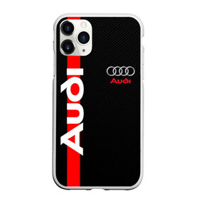 Чехол для iPhone 11 Pro Max матовый с принтом AUDI SPORT CARBON в Белгороде, Силикон |  | 