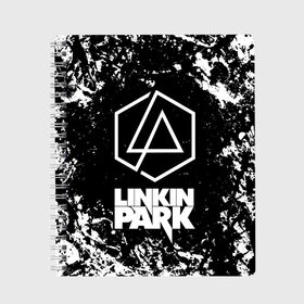 Тетрадь с принтом LINKIN PARK [2] в Белгороде, 100% бумага | 48 листов, плотность листов — 60 г/м2, плотность картонной обложки — 250 г/м2. Листы скреплены сбоку удобной пружинной спиралью. Уголки страниц и обложки скругленные. Цвет линий — светло-серый
 | linkin | linkin park | music | park | rock | линкин | линкин парк | музыка | парк | рок