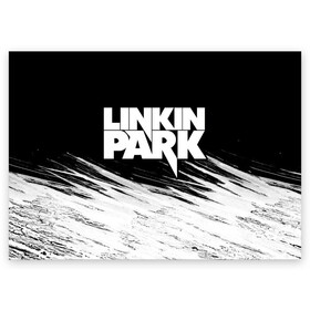 Поздравительная открытка с принтом LINKIN PARK [9] в Белгороде, 100% бумага | плотность бумаги 280 г/м2, матовая, на обратной стороне линовка и место для марки
 | linkin | linkin park | music | park | rock | линкин | линкин парк | музыка | парк | рок