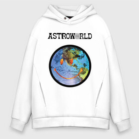 Мужское худи Oversize хлопок с принтом TRAVIS SCOTT ASTROWORLD в Белгороде, френч-терри — 70% хлопок, 30% полиэстер. Мягкий теплый начес внутри —100% хлопок | боковые карманы, эластичные манжеты и нижняя кромка, капюшон на магнитной кнопке | astronomical | astroworld | cactus jack | fortnite | la flame | rodeo | travis scott | кактус джек | пламя | трэвис скотт | фортнайт