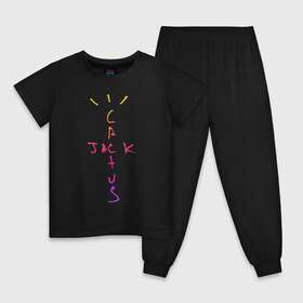 Детская пижама хлопок с принтом TRAVIS SCOTT в Белгороде, 100% хлопок |  брюки и футболка прямого кроя, без карманов, на брюках мягкая резинка на поясе и по низу штанин
 | Тематика изображения на принте: fortnite | fortnite 2 | fortnite x маршмелло | ikonik | marshmello | ninja | ninja streamer | travis scott | иконик | ниндзя | пили | трэвис скотт | фортнайт | фортнайт 2 | фортнайт глава 2