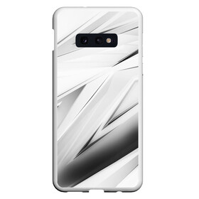 Чехол для Samsung S10E с принтом GEOMETRY STRIPES WHITE в Белгороде, Силикон | Область печати: задняя сторона чехла, без боковых панелей | abstraction | geometry | hexagon | stripes | text | texture | абстракция | геометрия | красный | линии | неон | неоновый | полосы | соты | текстура | фигуры | черный