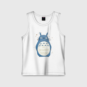 Детская майка хлопок с принтом My Neighbor Totoro синий заяц в Белгороде,  |  | totoro | аниме | мой сосед тоторо | мультфильм | тоторо | фэнтези | хаяо миядзаки