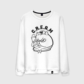 Мужской свитшот хлопок с принтом Wu-Tang Cat в Белгороде, 100% хлопок |  | animal | cat | cream | cute | hip hop | kitty | meow | rap | wu tang | wu tang clan | друг | животные | киска | китти | кот | котенок | котик | кошечка | кошка | лев | леопард | милый | мур | мяу | пантера | питомец | рысь | рэп | тигр | улыбка