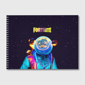 Альбом для рисования с принтом Astro Jack Fortnite в Белгороде, 100% бумага
 | матовая бумага, плотность 200 мг. | Тематика изображения на принте: astro jack | astronaut | astronomical | astronomy | fortnite | fortnite chapter 2 | астро джек | астронавт | астрономикал | астрономия | ивент | концерт фортнайт | скин | фортнайт