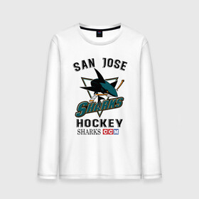 Мужской лонгслив хлопок с принтом SAN JOSE SHARKS в Белгороде, 100% хлопок |  | hockey | nhl | san jose | sharks | sport | usa | акулы | надпись | нхл | сан хосе | символы | сообщение | спорт | сша | текст | фраза | хоккей | цитаты | шайбу