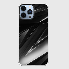 Чехол для iPhone 13 Pro Max с принтом GEOMETRY STRIPES BLACK  WHITE в Белгороде,  |  | Тематика изображения на принте: abstraction | geometry | hexagon | stripes | text | texture | абстракция | геометрия | красный | линии | неон | неоновый | полосы | соты | текстура | фигуры | черный