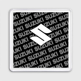 Магнит 55*55 с принтом SUZUKI (9) в Белгороде, Пластик | Размер: 65*65 мм; Размер печати: 55*55 мм | suzuki | авто | автомобиль | сузуки