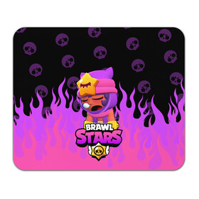 Коврик для мышки прямоугольный с принтом Sandy BRAWL STARS в Белгороде, натуральный каучук | размер 230 х 185 мм; запечатка лицевой стороны | Тематика изображения на принте: brawl stars | brawl stars sandy | legendary brawler | leon | leon shark | sandy | shark | stars | акула | бравл стар сэнди | леон акула | сенди | сэнди